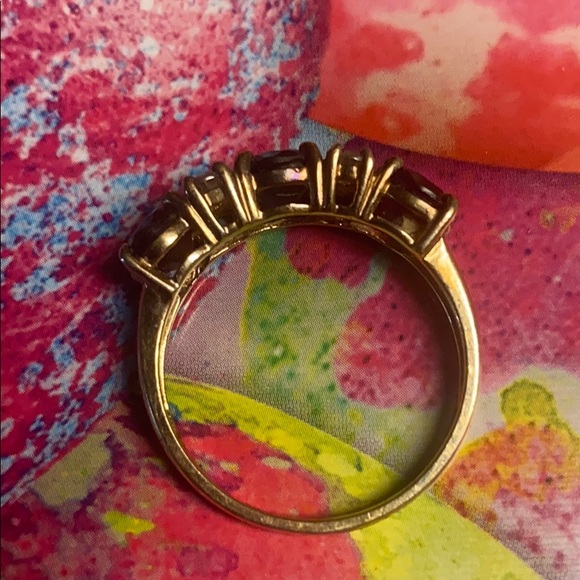 Gold tone Sterling 925🇺🇸ring 7stone Sz9+Puerto🇵🇷Rico 3-piece set+4.5”maracas set - Picture 4 of 17